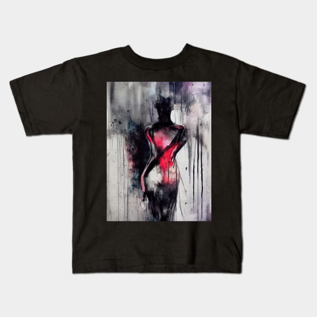 Sensual Lady Kids T-Shirt by Spaidox